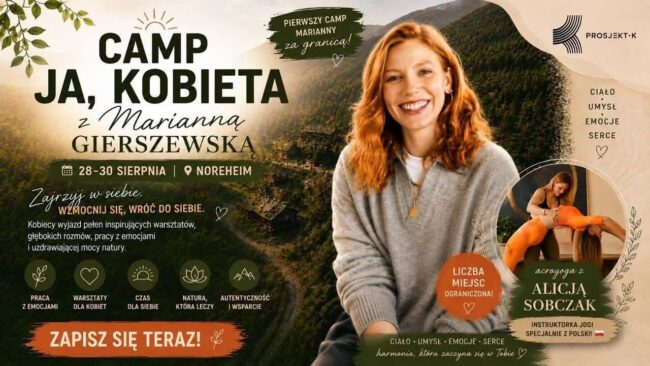 CAMP „JA, KOBIETA” z Marianną Gierszewską